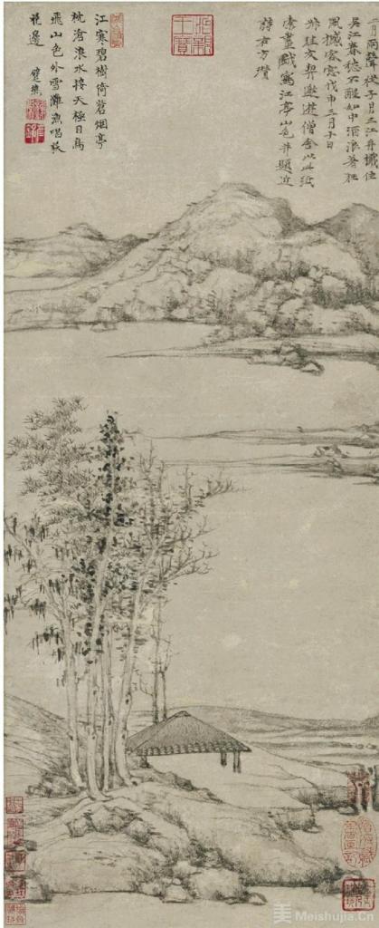 香港佳士得“中国古代书画”拍卖倪瓒《江亭山色图》近1.6亿港元成交-艺术